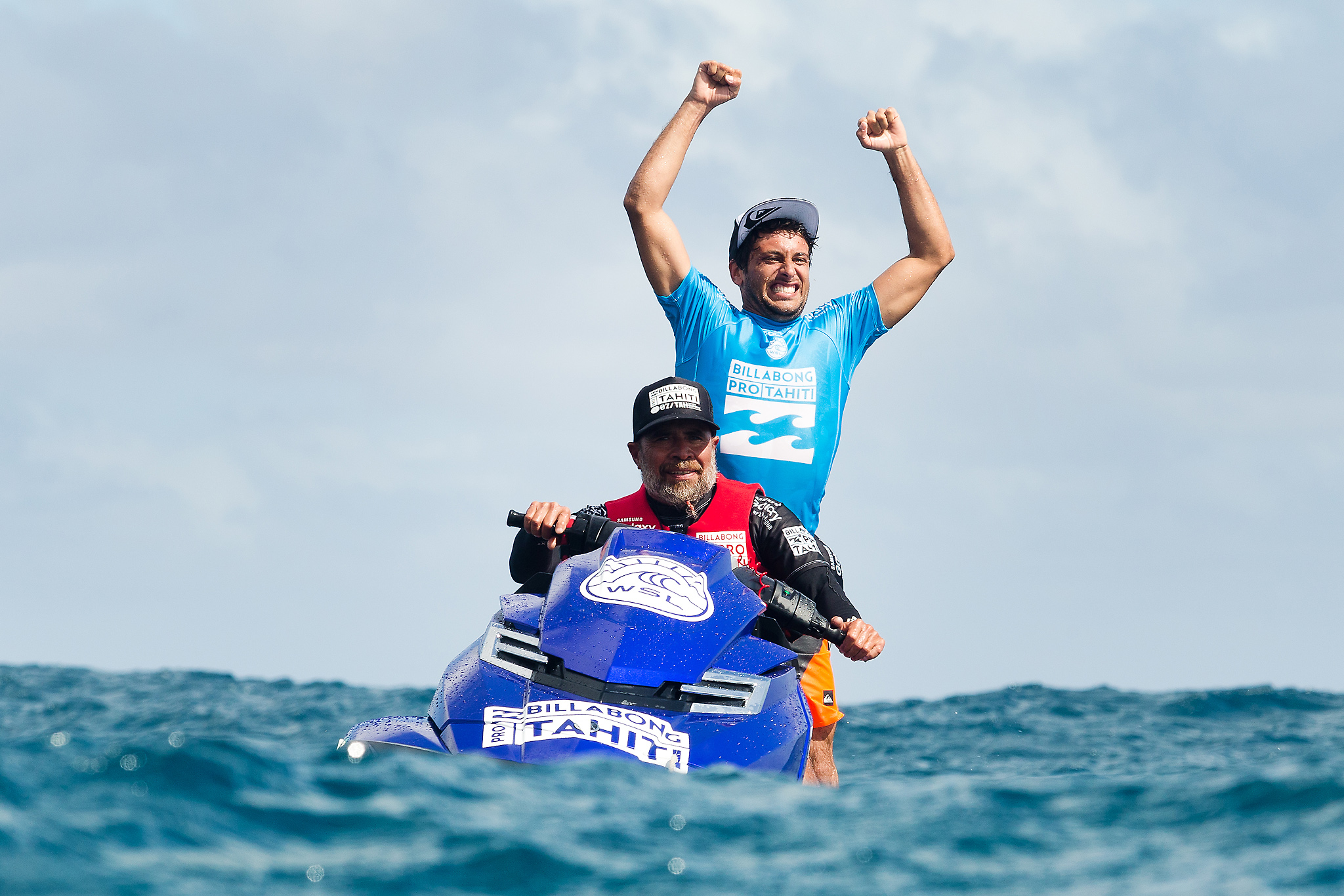 Jeremy Flores of Capbreton, France (pictured) won the Billabong Pro Tahiti by defeating reigning WSL World Champion and defending event winner Gabriel Medina (BRA) in the final at Teahupoo on 25 August 2015. IMAGE CREDIT: WSL / Cestari PHOTOGRAPHER: Kelly Cestari SOCIAL MEDIA TAG: @wsl @kc80 The images attached or accessed by link within this email ("Images") are hand-out images from the Association of Surfing Professionals LLC ("World Surf League"). All Images are royalty-free but for editorial use only. No commercial or other rights are granted to the Images in any way. The Images are provided on an "as is" basis and no warranty is provided for use of a particular purpose. Rights to an individual within an Image are not provided. Copyright to the Images is owned by World Surf League. Sale or license of the Images is prohibited. ALL RIGHTS RESERVED.