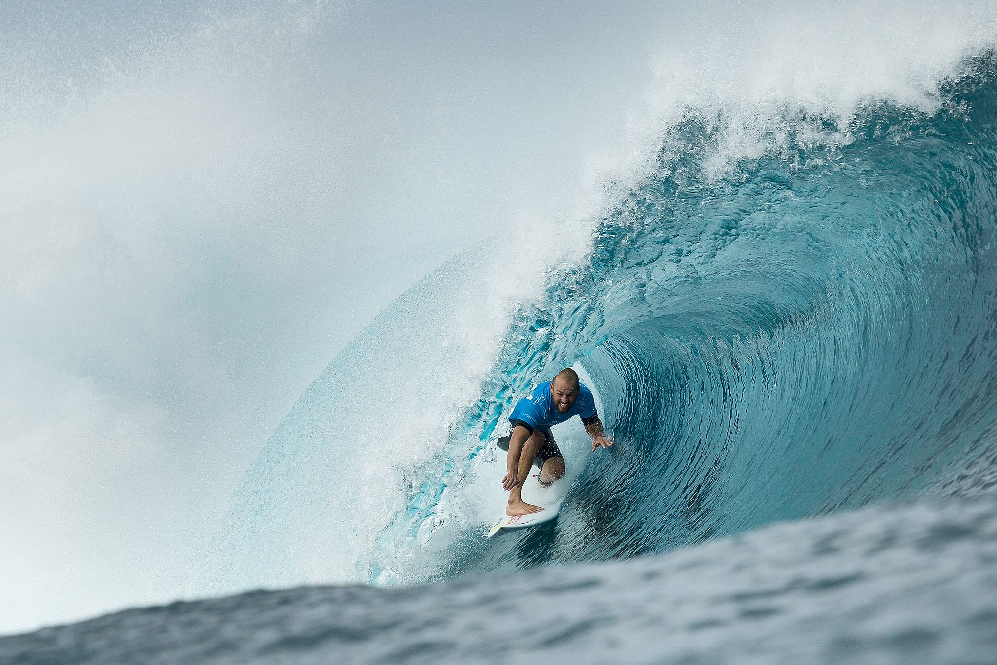 C.J. Hobgood of Melbourne, Florida, USA (pictured) advanced to the Quarter Finals of the Billabong Pro Tahiti after defeating Aritiz Aranburu (ESP) in Round 5 at Teahupoo on 25 August 2015. IMAGE CREDIT: WSL / Cestari PHOTOGRAPHER: Kelly Cestari SOCIAL MEDIA TAG: @wsl @KC80 The images attached or accessed by link within this email ("Images") are hand-out images from the Association of Surfing Professionals LLC ("World Surf League"). All Images are royalty-free but for editorial use only. No commercial or other rights are granted to the Images in any way. The Images are provided on an "as is" basis and no warranty is provided for use of a particular purpose. Rights to an individual within an Image are not provided. Copyright to the Images is owned by World Surf League. Sale or license of the Images is prohibited. ALL RIGHTS RESERVED.