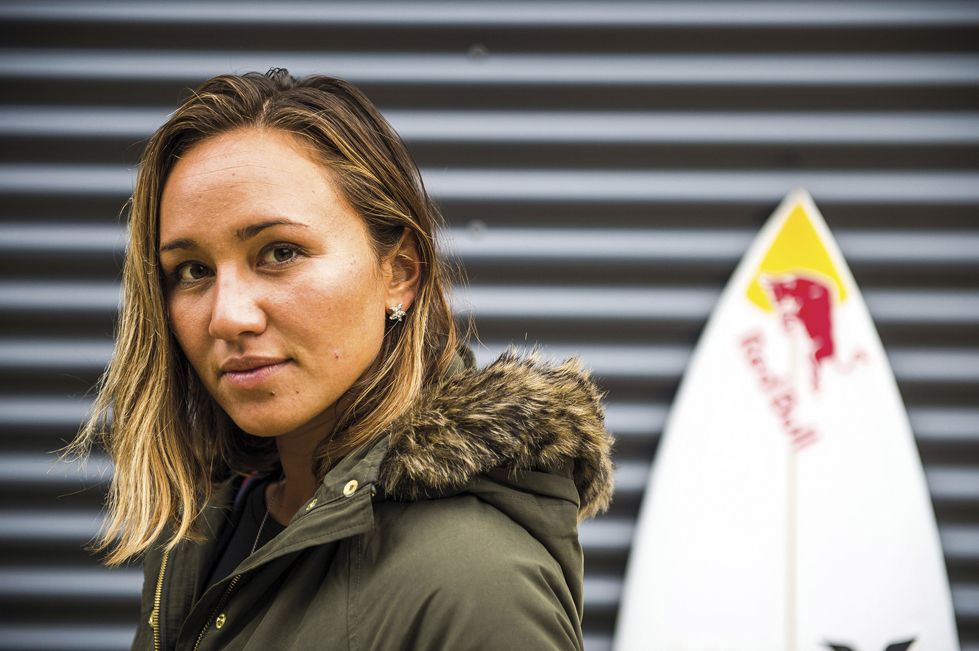 Carissa Moore poses for a Portrait in Torquay, Australia on April 11, 2015 // Ryan Miller/Red Bull Content Pool // P-20150421-00265 // Usage for editorial use only // Please go to www.redbullcontentpool.com for further information. //