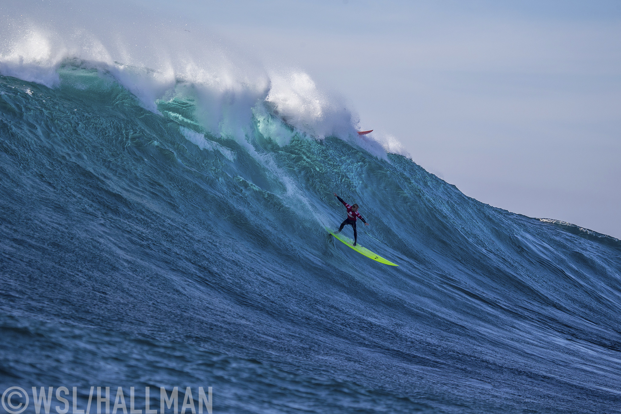 Josh Kerr of San Deigo, California (pictured) winning the Todos Santos Challenge in monstorous 30-4-ft surf at Todos Santos off the coast of Baja, Mexico on Sunday January 17, 2015.