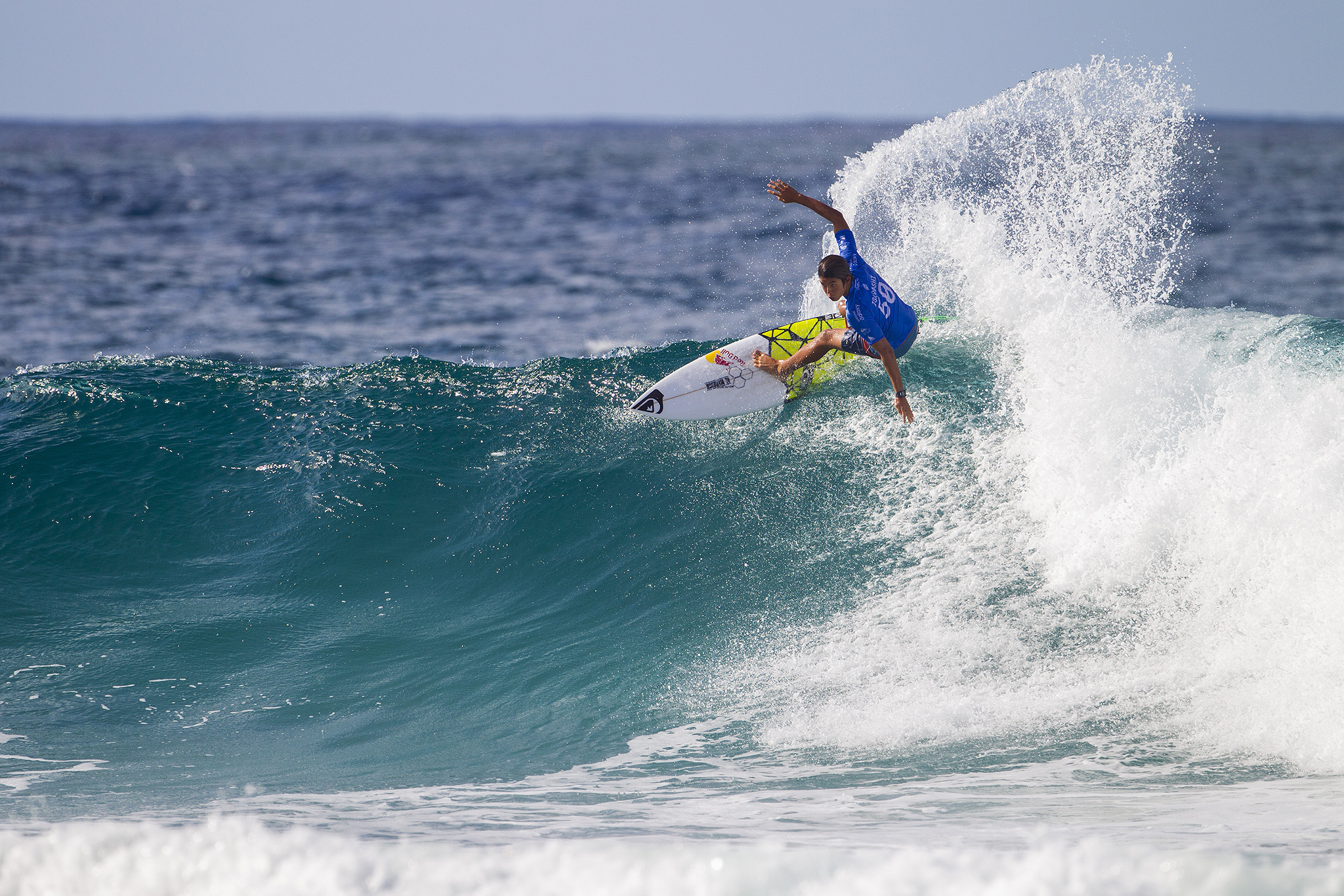 Tour rookie Kanoa Igarashi winning of the USA (pictured) winning his Round 3 heat at the Quiksilver Pro Gold Coast on Monday March 14, 2016. PHOTO CREDIT: © WSL/ SKINNER SOCIAL MEDIA TAG: @wsl The attached image is a hand-out image from the World Surf League and is royalty free for editorial use only, no commercial rights granted. The copyright is owned by World Surf League. Sale or license of the images is prohibited. ALL RIGHTS RESERVED.