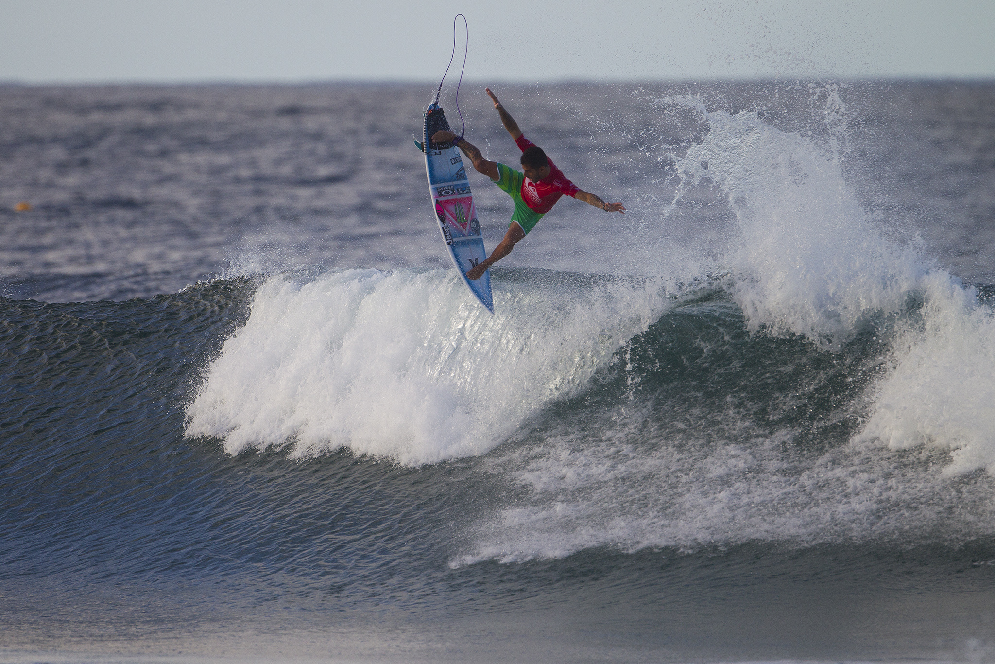 Filipe Toledo of Brasil (pictured) scoring the first perfect 10-point ride of the competition, winning his Round 4 heat to advance into the Quarterfinals of the Quiksilver Pro Gold Coast on Monday March 14, 2016. PHOTO CREDIT: © WSL/ SKINNER SOCIAL MEDIA TAG: @wsl The attached image is a hand-out image from the World Surf League and is royalty free for editorial use only, no commercial rights granted. The copyright is owned by World Surf League. Sale or license of the images is prohibited. ALL RIGHTS RESERVED.