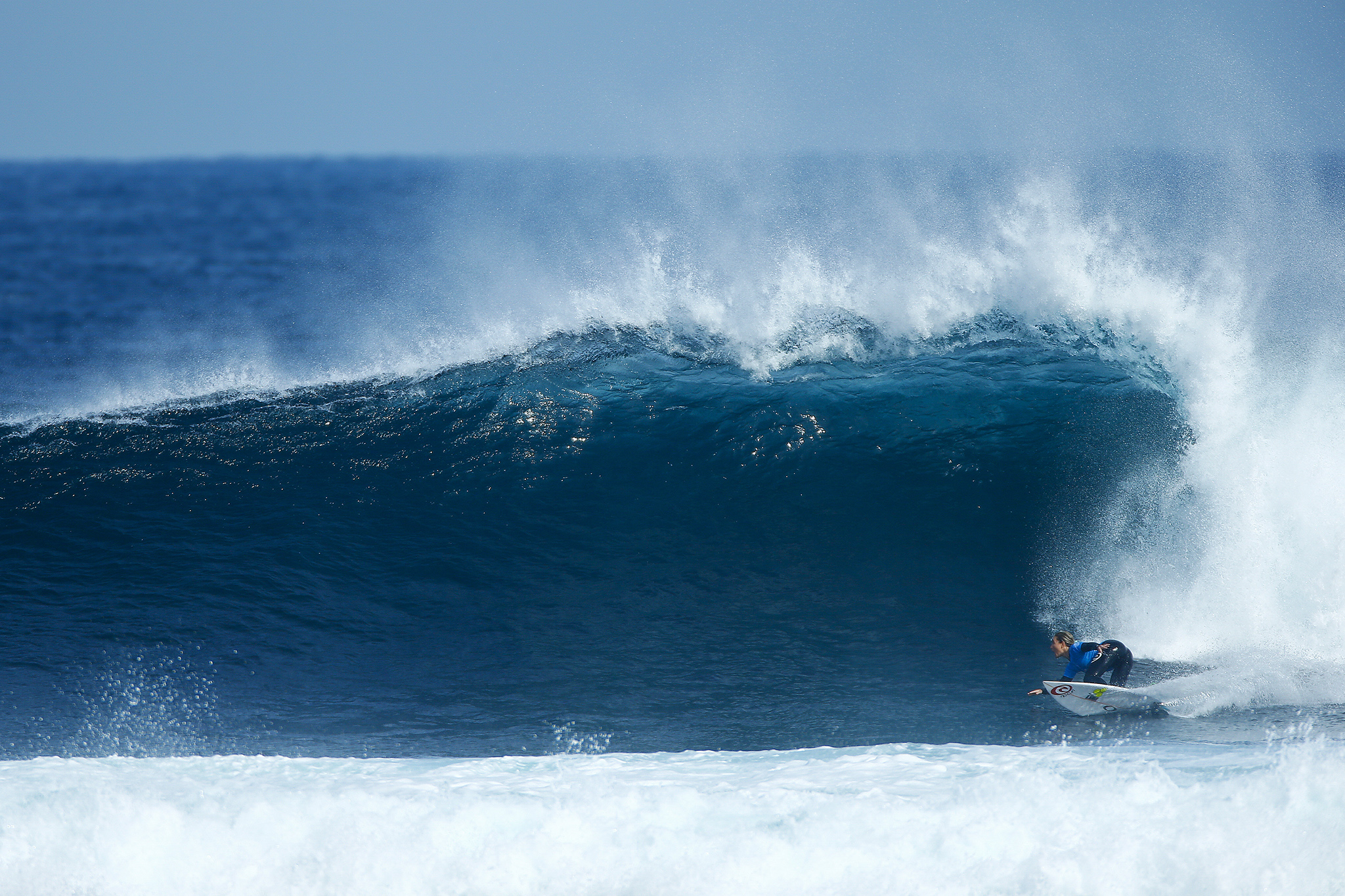 Nikki Van Dijk of Australia winning her Round 1 heat at the Drug Aware Margaret River Pro in Western Australia on Friday April 8, 2016. PHOTO: © WSL/ Sloane SOCIAL MEDIA TAG: @wsl @edsloanephoto This image is the copyright of  the World Surf League and is provided royalty free for editorial use only, in all media now known or hereafter created. No commercial rights granted. Sale or license of the images is prohibited. This image is a factually accurate rendering of what it depicts and has not been modified or augmented except for standard cropping and toning. ALL RIGHTS RESERVED.