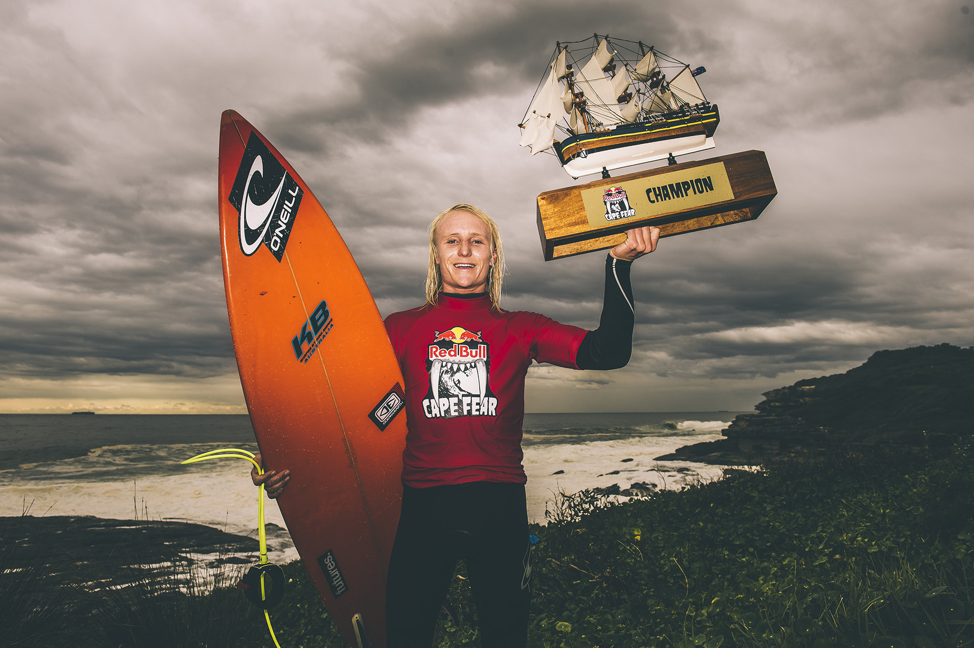 Russell Bierke poses for a portrait at the Red Bull Cape Fear in Sydney, Australia on June 7, 2016. // Brett Hemmings / Red Bull Content Pool // P-20160607-00610 // Usage for editorial use only // Please go to www.redbullcontentpool.com for further information. //