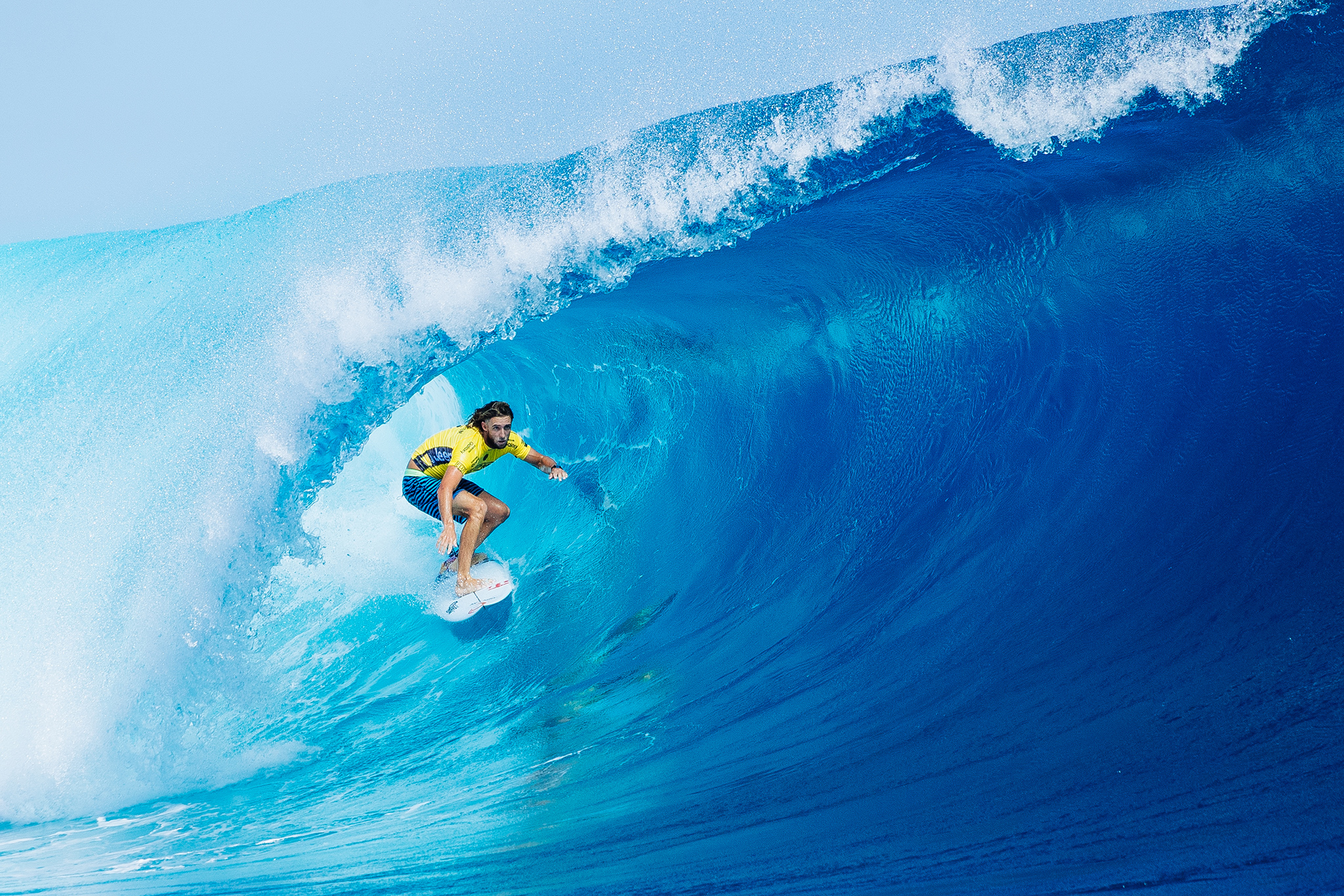 Matt Wilkinson of Australia (pictured) placing runner up at the Fiji Pro at Cloudbreak, Tavarua on Friday June 17, 2016. PHOTO: © WSL/ Sloane @edsloanephoto This image is the copyright of  the World Surf League and is provided royalty free for editorial use only, in all media now known or hereafter created. No commercial rights granted. Sale or license of the images is prohibited. This image is a factually accurate rendering of what it depicts and has not been modified or augmented except for standard cropping and toning. ALL RIGHTS RESERVED.