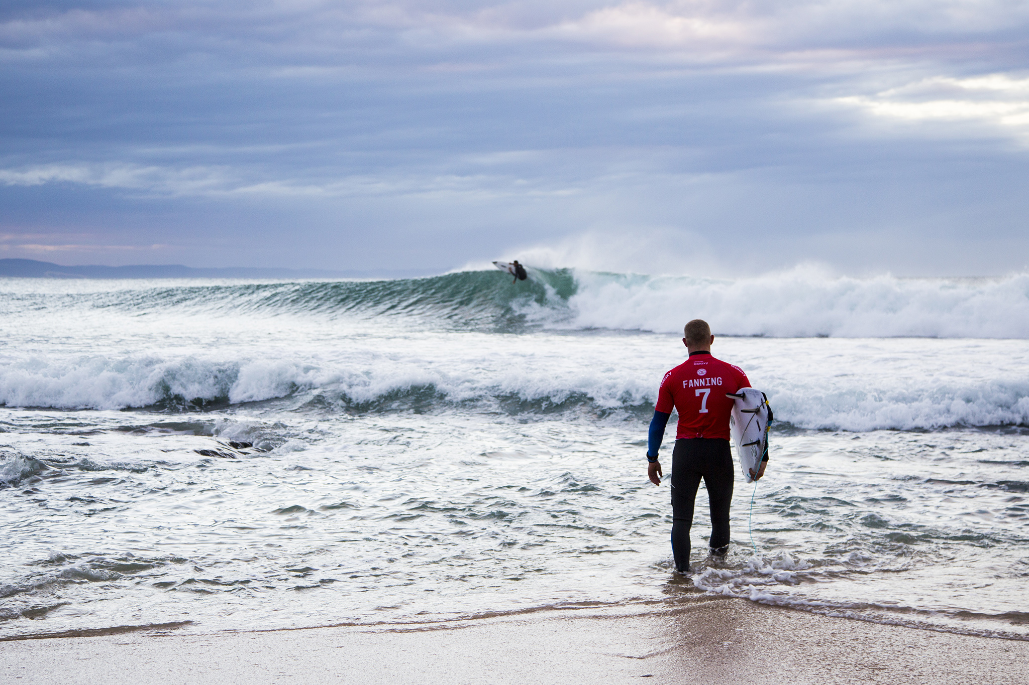 Mick Fanning of Australia (pictured) before his round one victory at the JBay Open in South Africa on Wednesday July 6, 2016. PHOTO: © WSL/ Tostee SOCIAL:@wsl This image is provided by the Association of Surfing Professionals LLC ("World Surf League") royalty-free for editorial use only. No commercial rights are granted to the Images in any way. The Images are provided on an "as is" basis and no warranty is provided for use of a particular purpose. Rights to individuals within the Images are not provided. The copyright is owned by World Surf League. Sale or license of the Images is prohibited. ALL RIGHTS RESERVED.