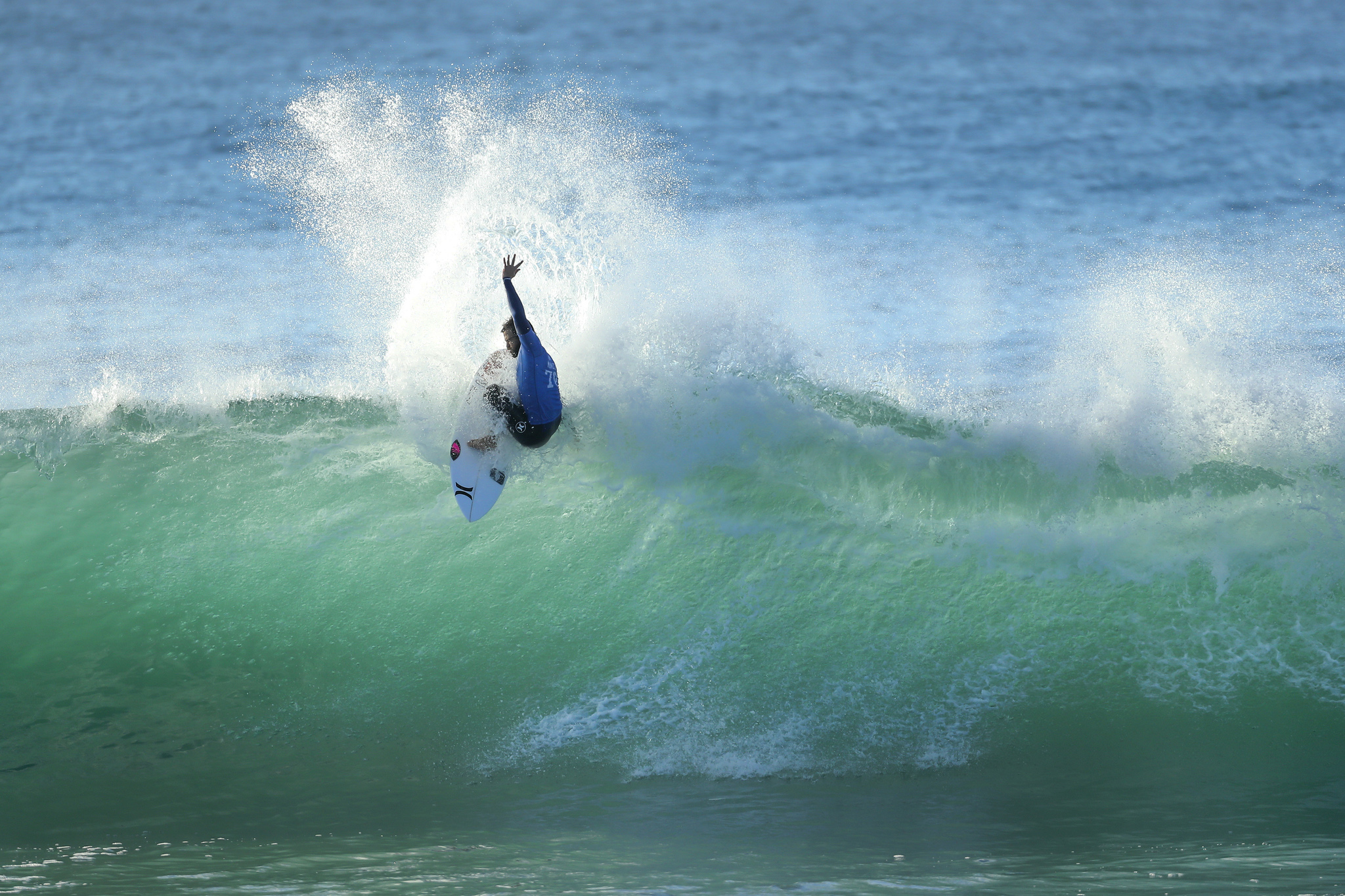 Alejo Muniz of BRasil (pictured) winning his Round 2 heat at the JBay Open on Thursday July 7, 2016. PHOTO: © WSL/ Cestari SOCIAL @wsl @kc80This is a hand-out image from the Association of Surfing Professionals LLC ("World Surf League") for editorial use only. No commercial rights are granted to the Images in any way. The Images are provided on an "as is" basis and no warranty is provided for use of a particular purpose. Rights to individuals within the Images are not provided. The copyright is owned by World Surf League. Sale or license of the Images is prohibited. ALL RIGHTS RESERVED.