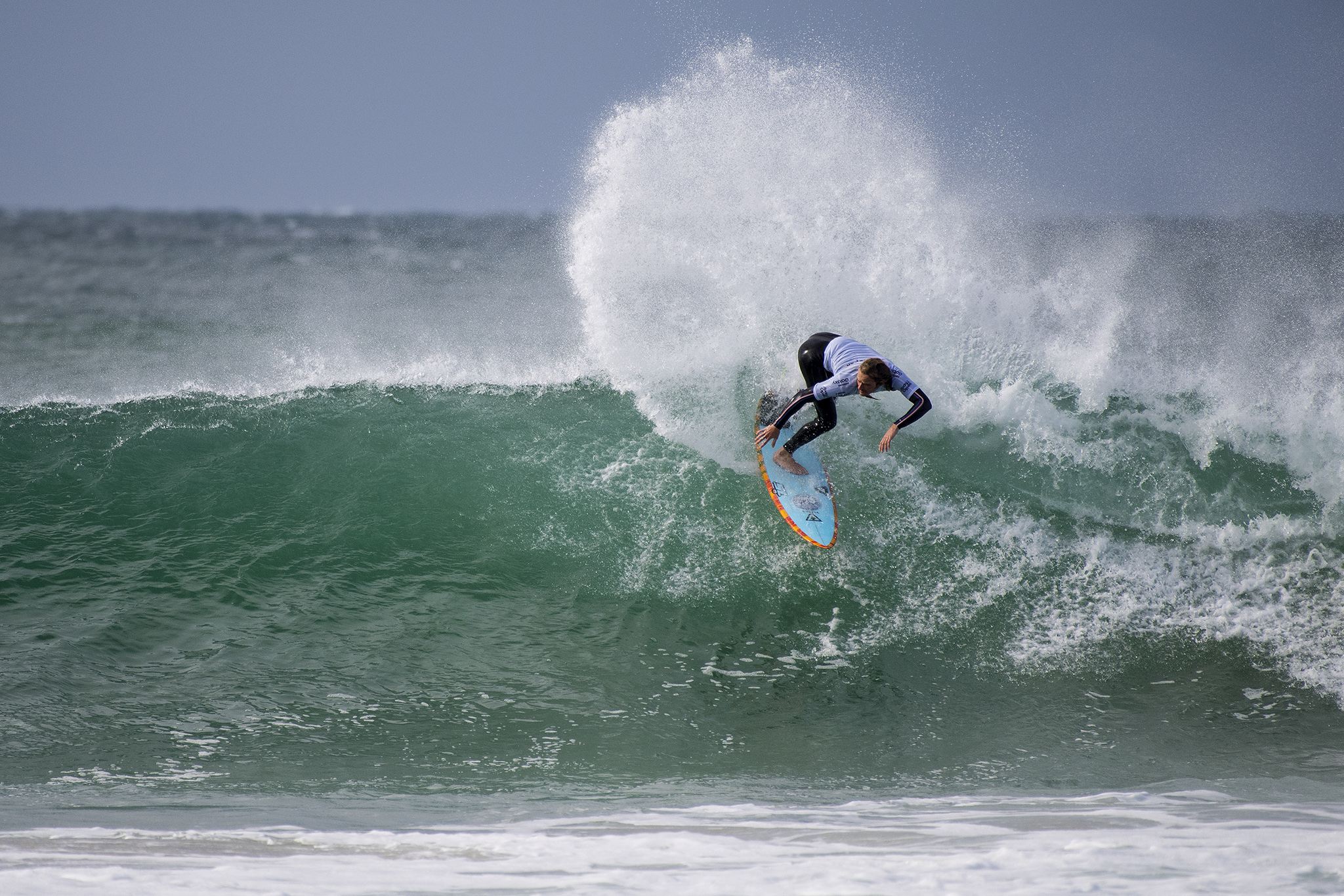 Steven Sawyer of South Africa (pictured) during Round 1 of the JBay Open on Wednesday July 6, 2016. PHOTO: © WSL/ Kirstin SOCIAL:@wsl @kirstinscholtz This image is provided by the Association of Surfing Professionals LLC ("World Surf League") royalty-free for editorial use only. No commercial rights are granted to the Images in any way. The Images are provided on an "as is" basis and no warranty is provided for use of a particular purpose. Rights to individuals within the Images are not provided. The copyright is owned by World Surf League. Sale or license of the Images is prohibited. ALL RIGHTS RESERVED.