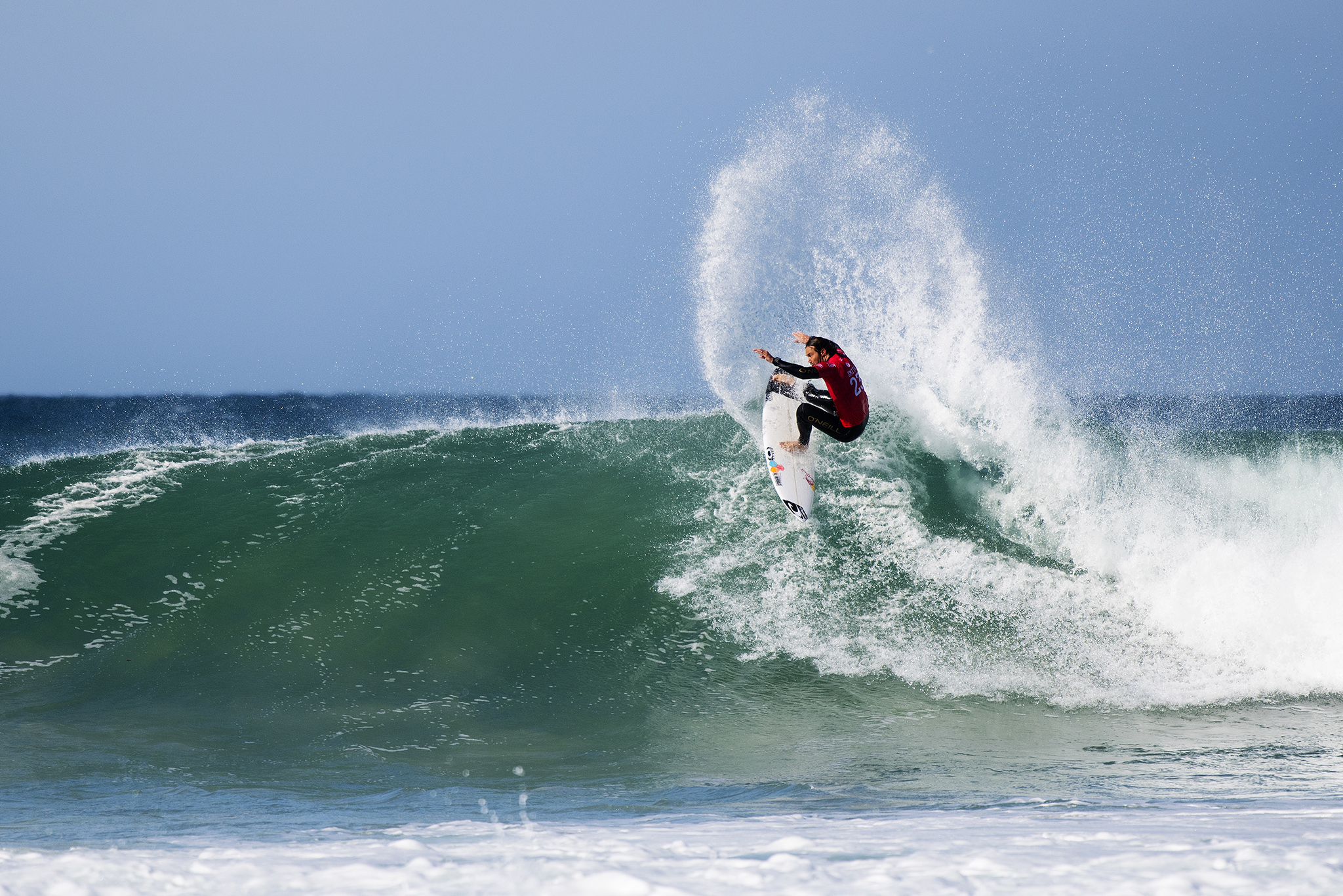 Jordy Smith of South Africa pictured) winning his round 1 heat at the JBay Open on Wednesday July 6, 2016. PHOTO: © WSL/ Kirstin SOCIAL: @kirstinscholtz @wsl This image is provided by the Association of Surfing Professionals LLC ("World Surf League") royalty-free for editorial use only. No commercial rights are granted to the Images in any way. The Images are provided on an "as is" basis and no warranty is provided for use of a particular purpose. Rights to individuals within the Images are not provided. The copyright is owned by World Surf League. Sale or license of the Images is prohibited. ALL RIGHTS RESERVED.