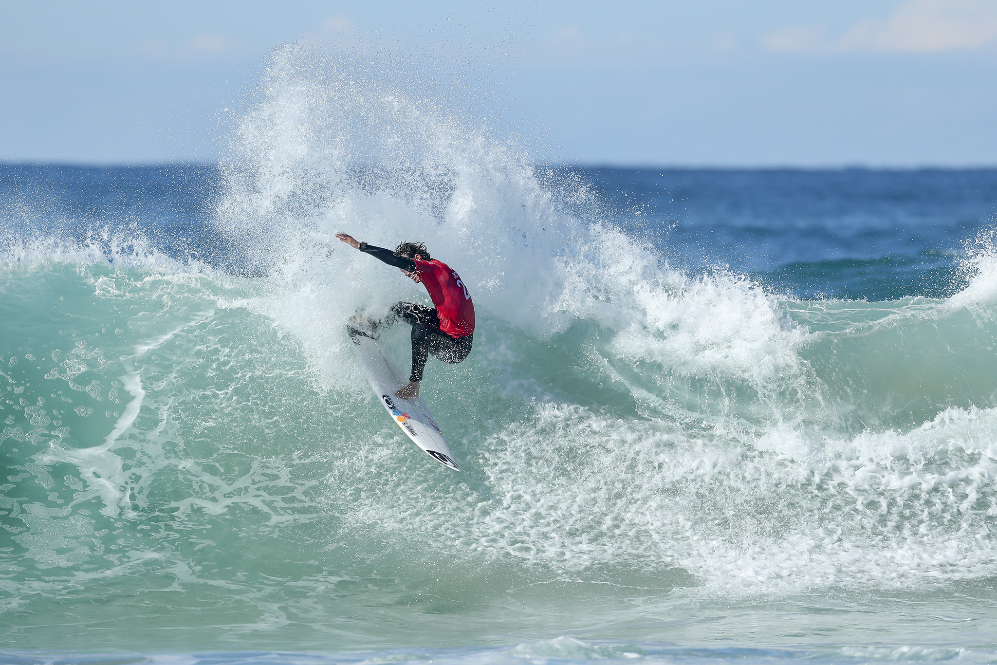 Jordy Smith of South Africa (pictured) winning his round three heat at the JBay Open on Thursday July 7, 2016. PHOTO: © WSL/ Cestari SOCIAL @wsl @kc80 This is a hand-out image from the Association of Surfing Professionals LLC ("World Surf League") for editorial use only. No commercial rights are granted to the Images in any way. The Images are provided on an "as is" basis and no warranty is provided for use of a particular purpose. Rights to individuals within the Images are not provided. The copyright is owned by World Surf League. Sale or license of the Images is prohibited. ALL RIGHTS RESERVED.