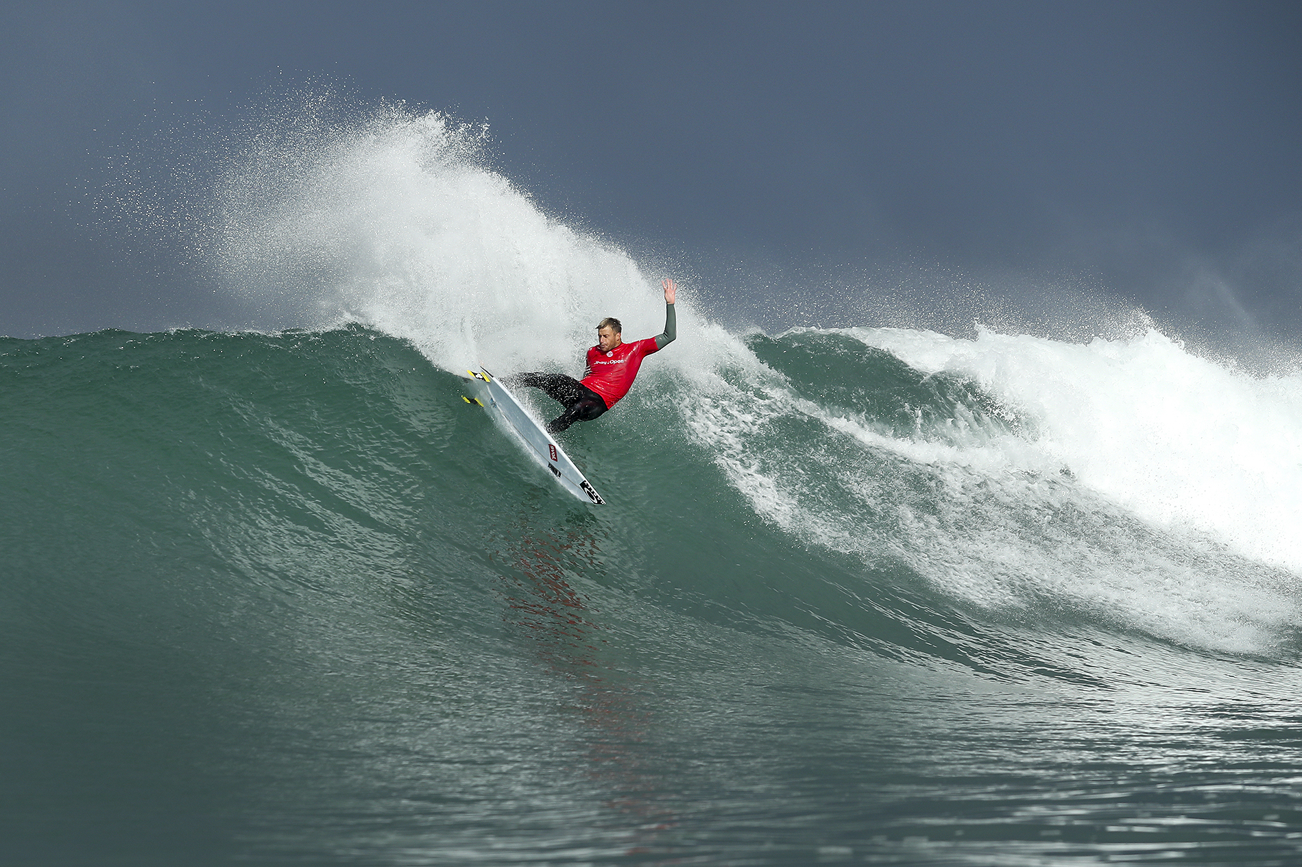 Sebastian Zietz of Hawaii (pictured) during Round 1 of the JBay Open on Wednesday July 6, 2016. PHOTO: © WSL/ Cestari SOCIAL:@wsl @kc80 This image is provided by the Association of Surfing Professionals LLC ("World Surf League") royalty-free for editorial use only. No commercial rights are granted to the Images in any way. The Images are provided on an "as is" basis and no warranty is provided for use of a particular purpose. Rights to individuals within the Images are not provided. The copyright is owned by World Surf League. Sale or license of the Images is prohibited. ALL RIGHTS RESERVED.