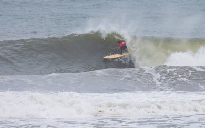 Alice Lemoigne and Edouard Delpero win the Longboard Pro Espinho. Britain’s Ben Skinner second and Emily Currie finishes third in the womens