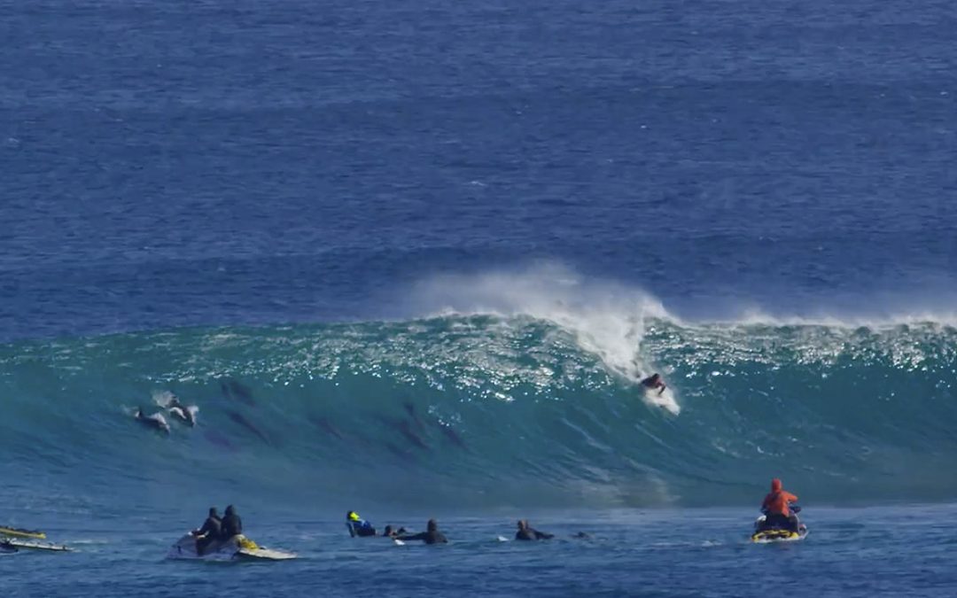 Surfing with dolphins at the Box… Conner and Parker Coffin hit WA.