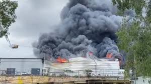 DHD factory burned down in fire