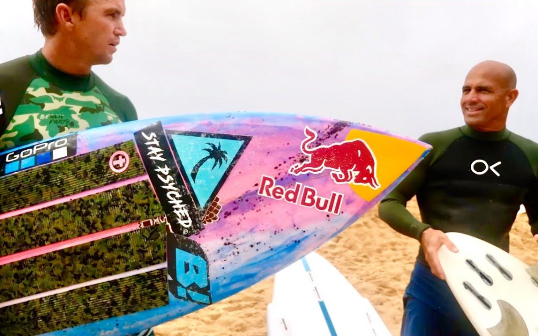 Jamie O making the most of flat days on the North Shore with John John and Kelly Slater.