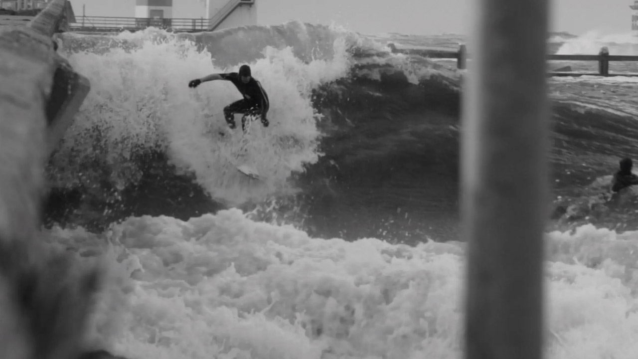 Surfing the port of Amsterdam