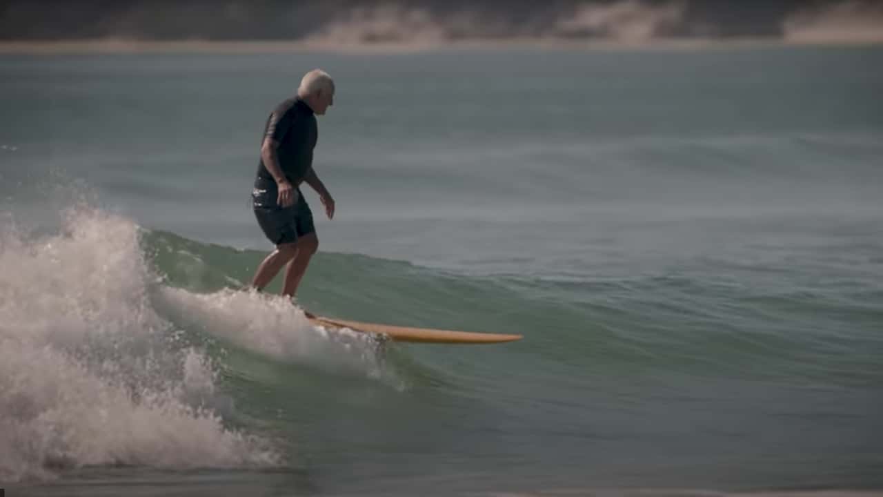 76-Year-Old Bob McTavish Surfing Byron Bay