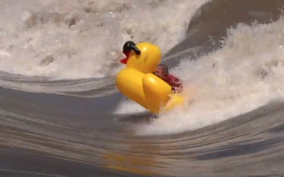 I SURFED A RIVER ON A GIANT INFLATABLE DUCK