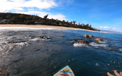 Surfing Through Rocks POV Full Experience