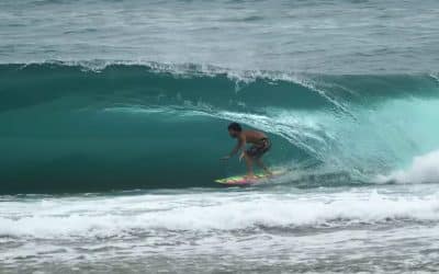 Dangerously fun surfing!