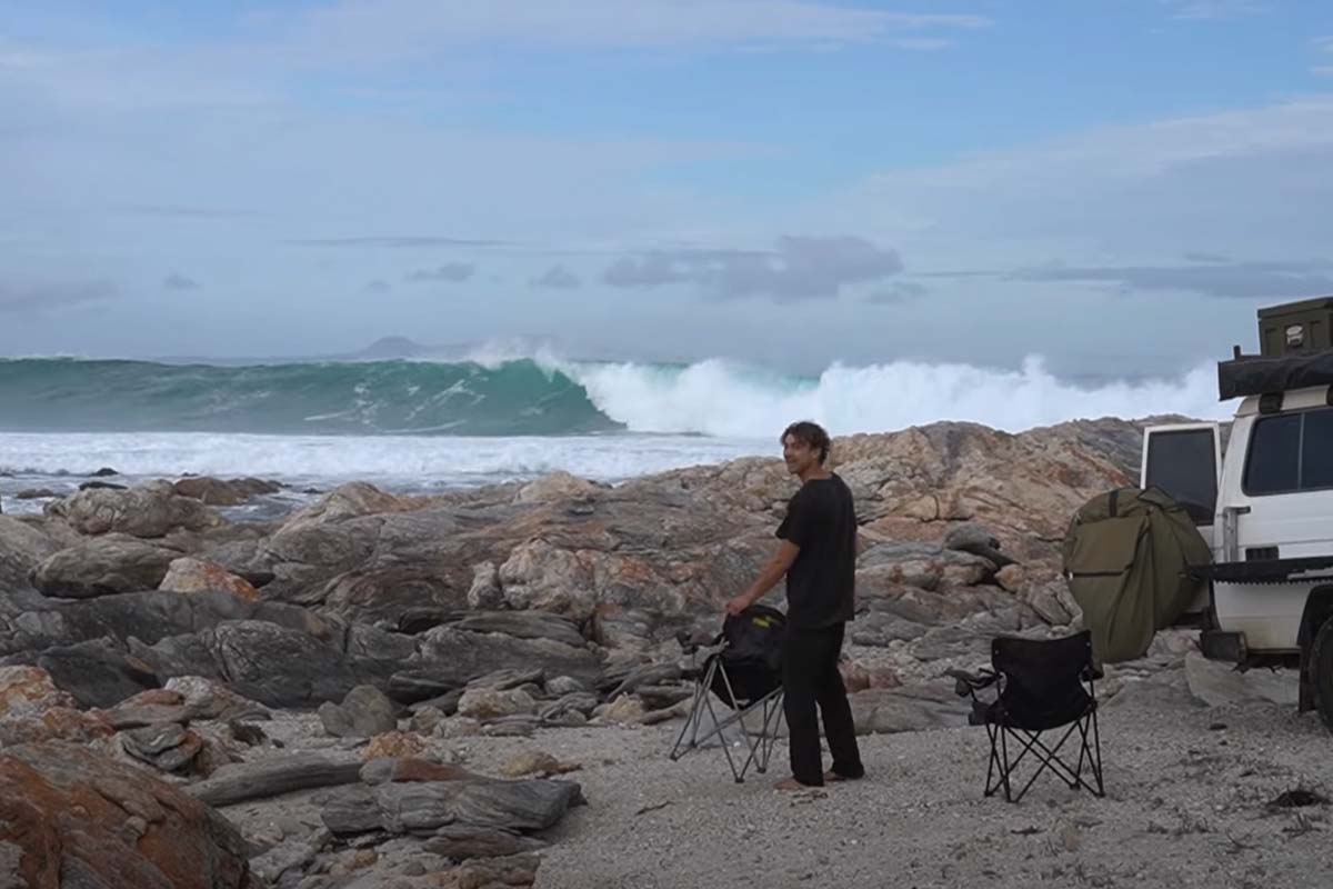 Solo Surfing Sharky Waters