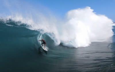 Michael Ho surfing at 64 (now 65)