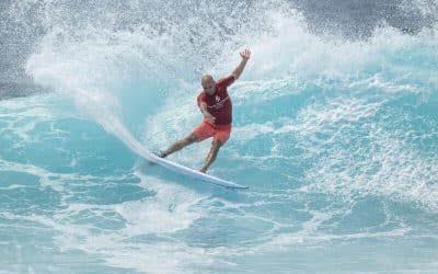 Kelly Slater Wins Single Fin Division on day one of Four Seasons Surfing Champions Trophy