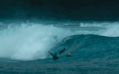 Mundakas first powerful swell of Autumn