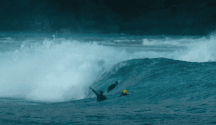 Mundakas first powerful swell of Autumn