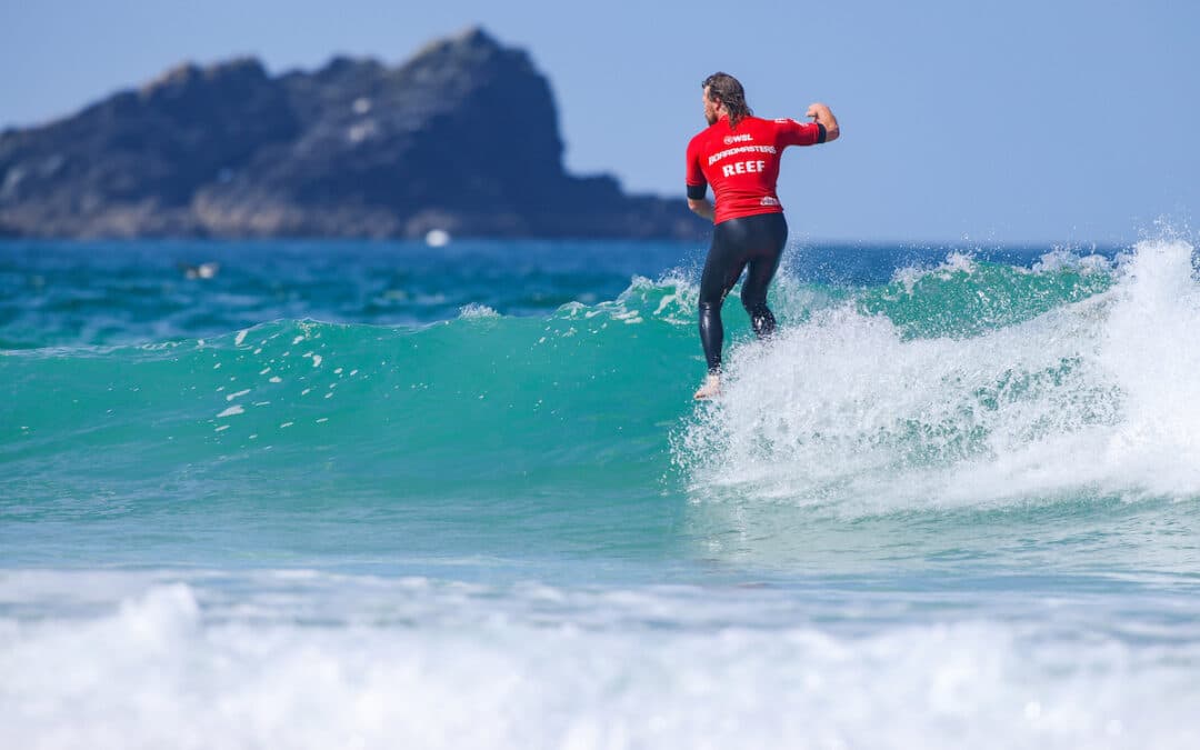 Busy Day in the Fistral Lineup, Boardmasters Open Races through Longboard and Shortboard Rounds