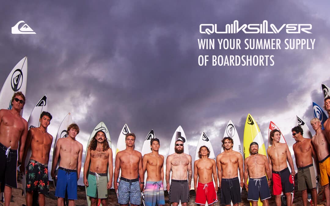 Win £450 of Quiksilver boardies and clothes!