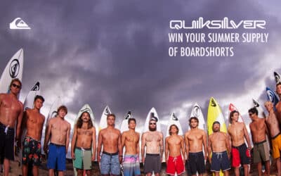 Win £450 of Quiksilver boardies and clothes!