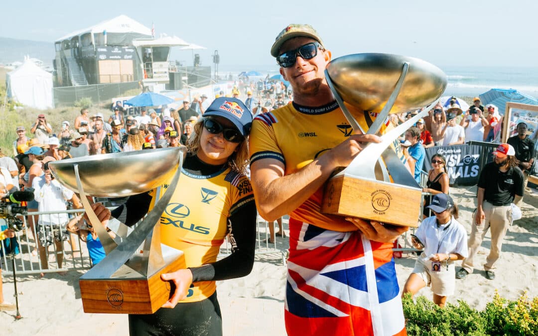 Caity Simmers and John John Florence World Champs