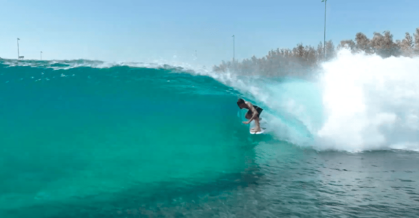 Surf Kelly Slater’s wave pool with Lukas Skinner
