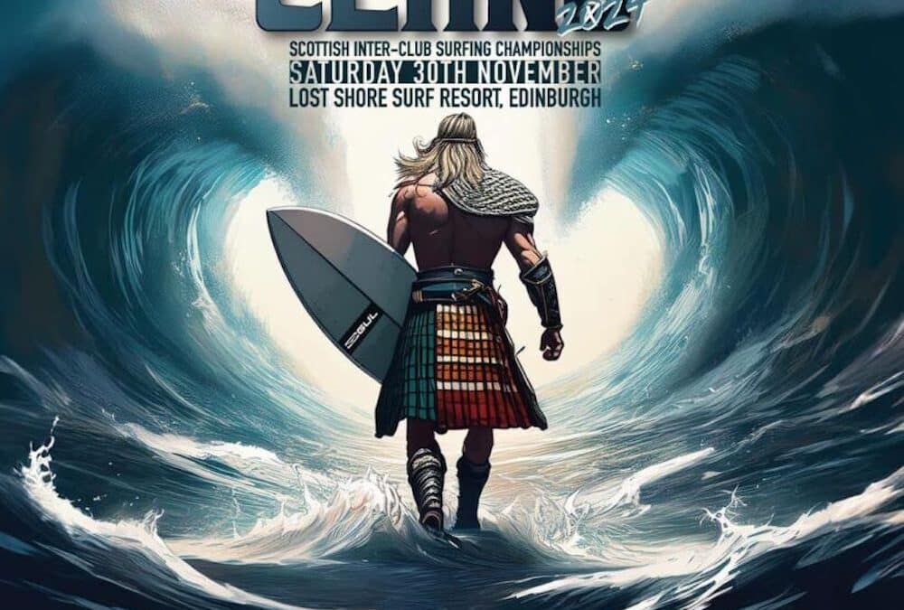 Gathering of the Clans 2024 (Scottish Inter-Club Surfing Championships) will take place this Saturday at Lost Shore Surf Resort