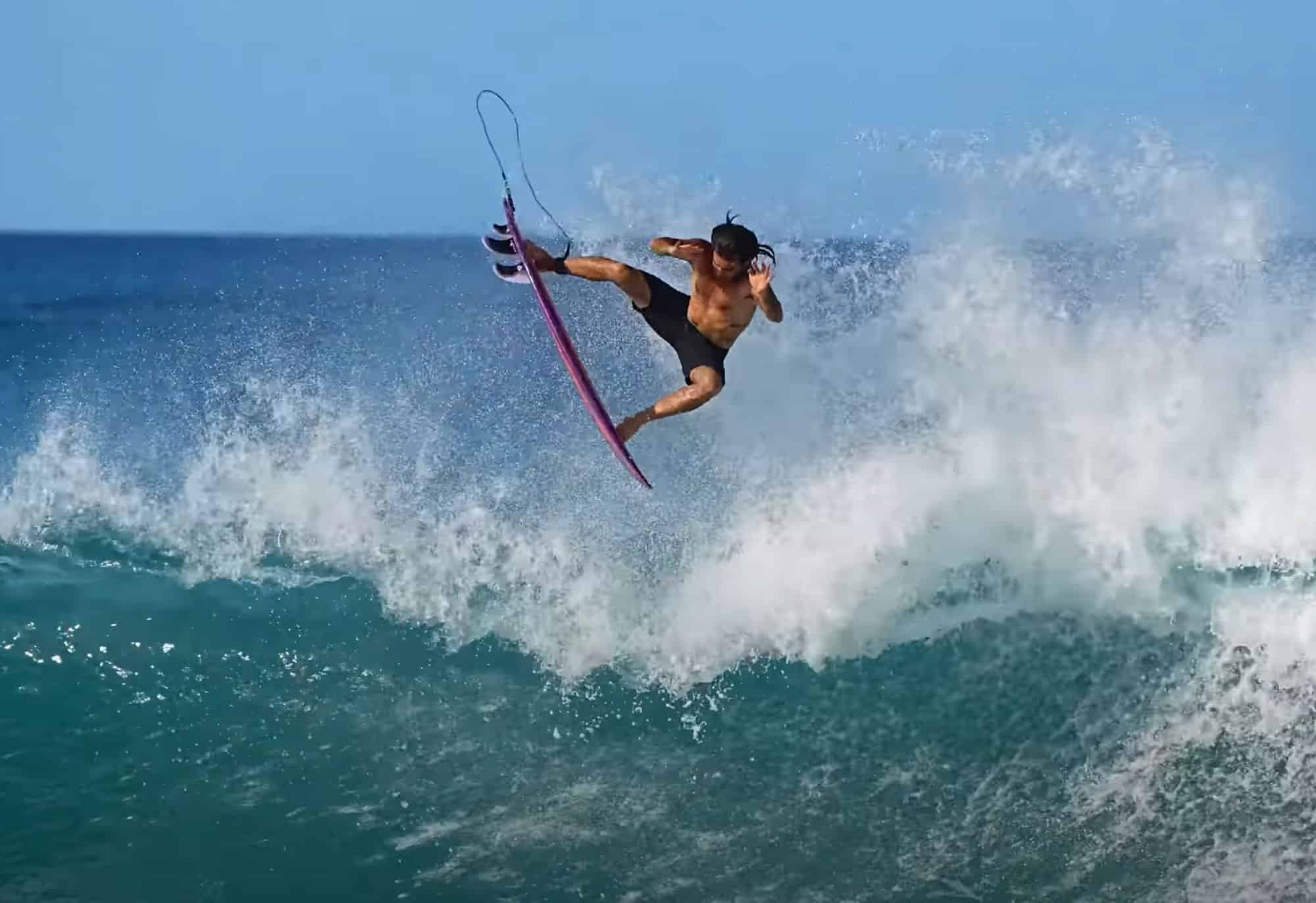 Mason Ho & Baby Bear Surfing