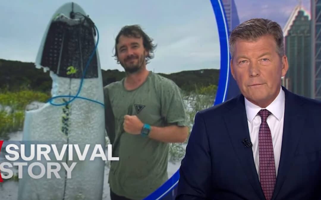 Surfer fights off shark in terrifying close call