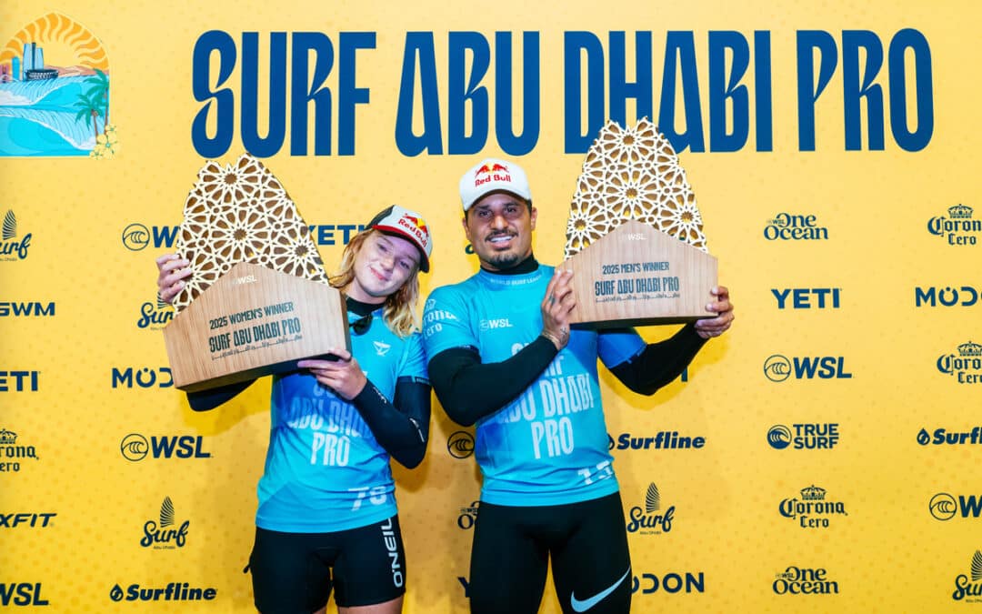 Simmers, Ferreira, Surf Abu Dhabi Pro Winners