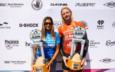 Avalon Gall and Kai Ellice-Flint Claim Longboard Wins