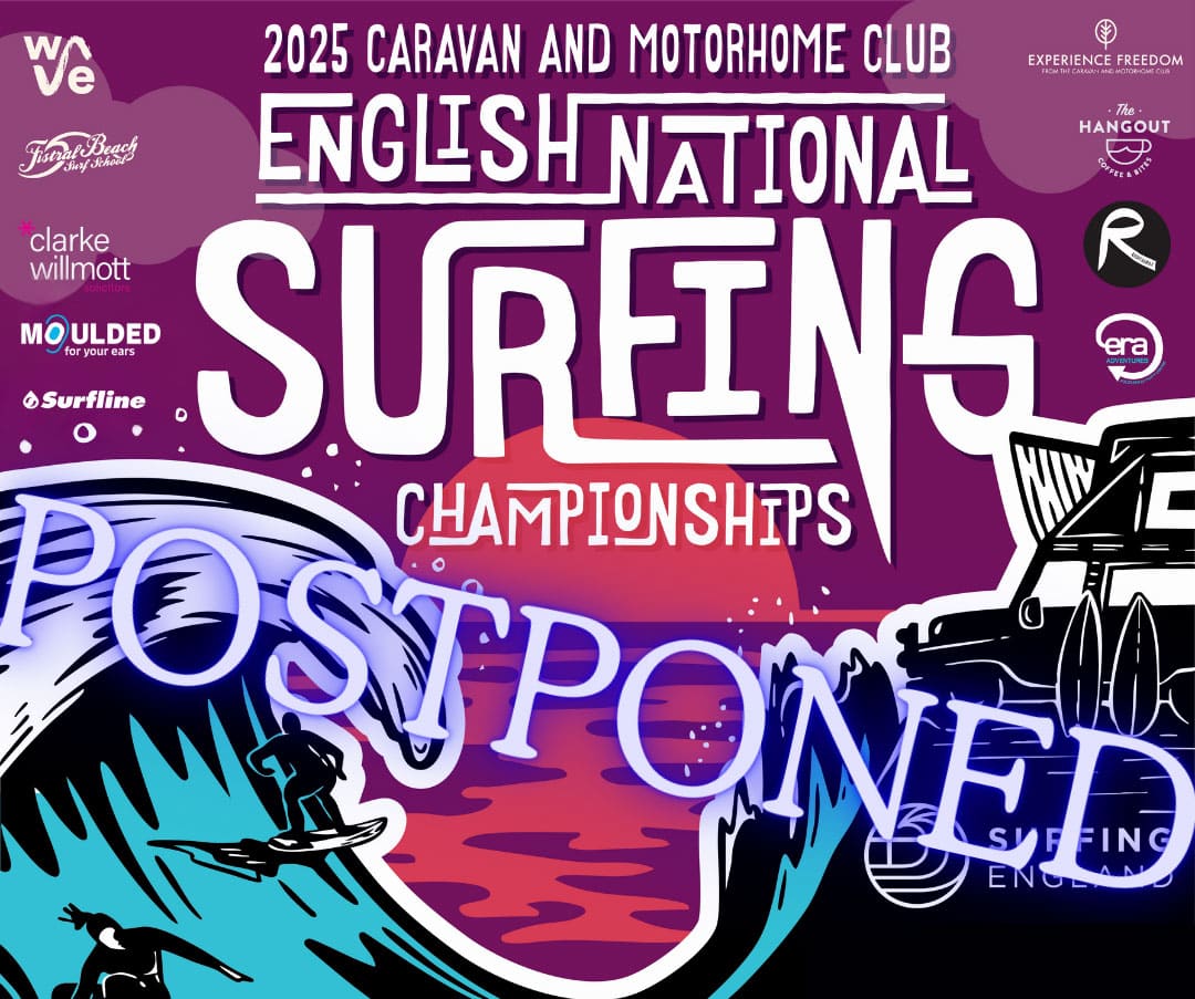 English National Surfing Champs Postponed – New Dates.