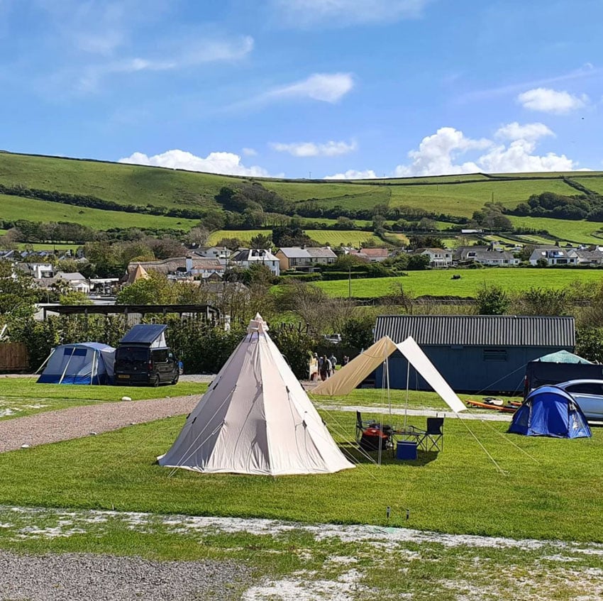 Camping at Croyde Bay