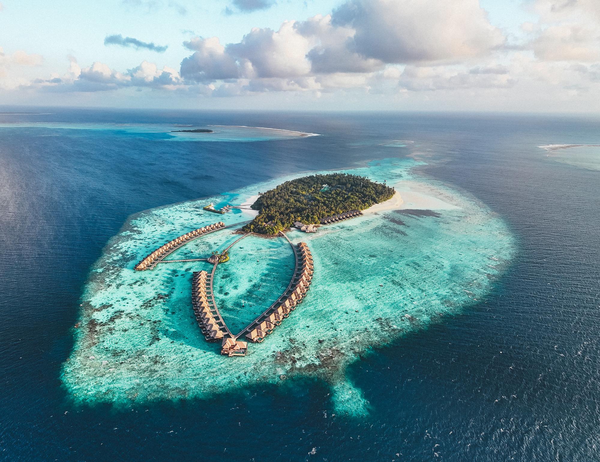 Aerial view of Ayada Maldives