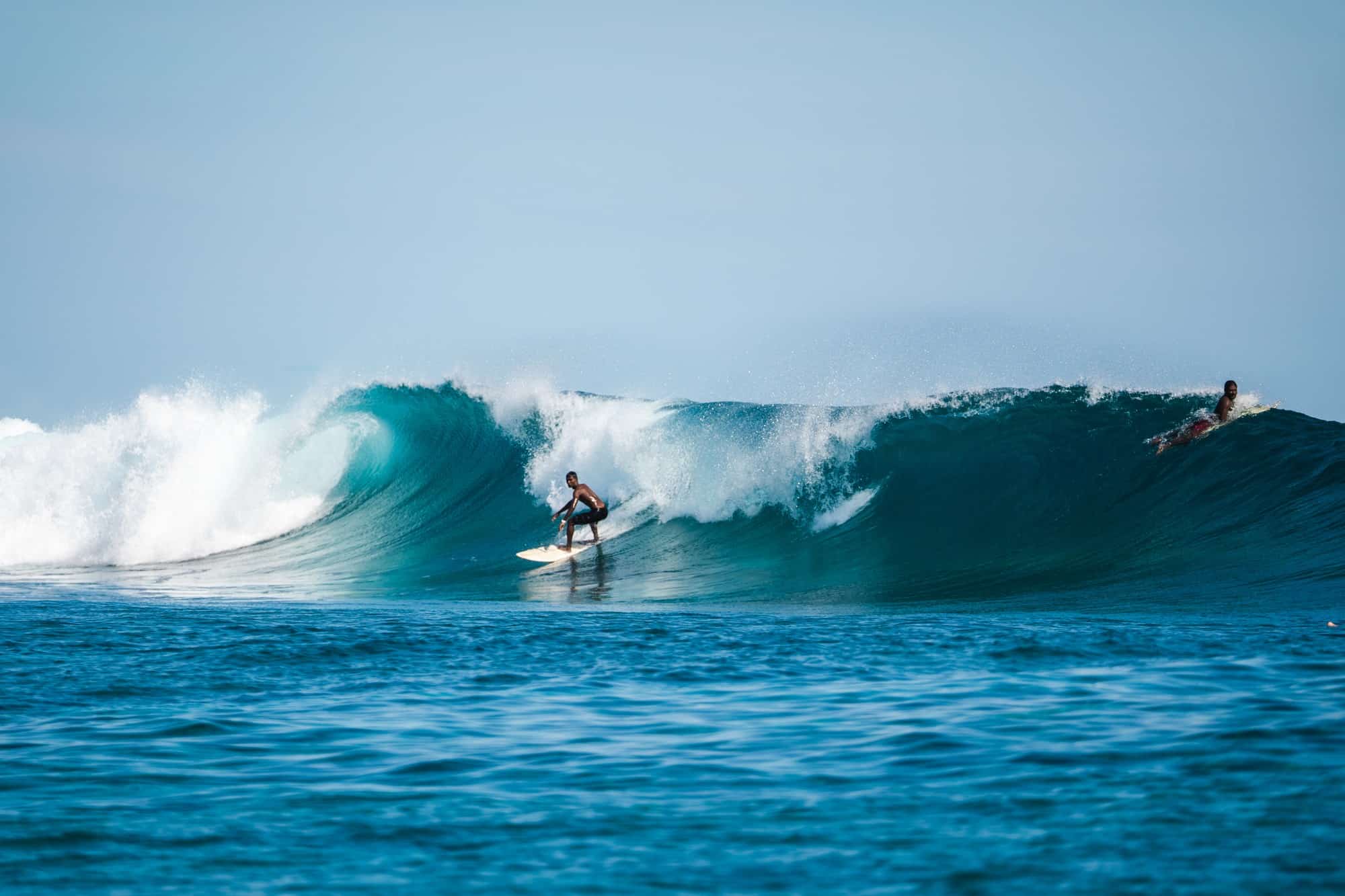 Surfing at Ayada Maldives