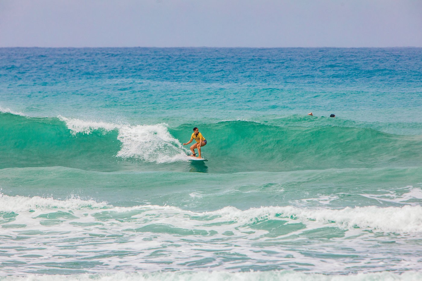 Surfer at Playa Encuentro, Dominican Republic