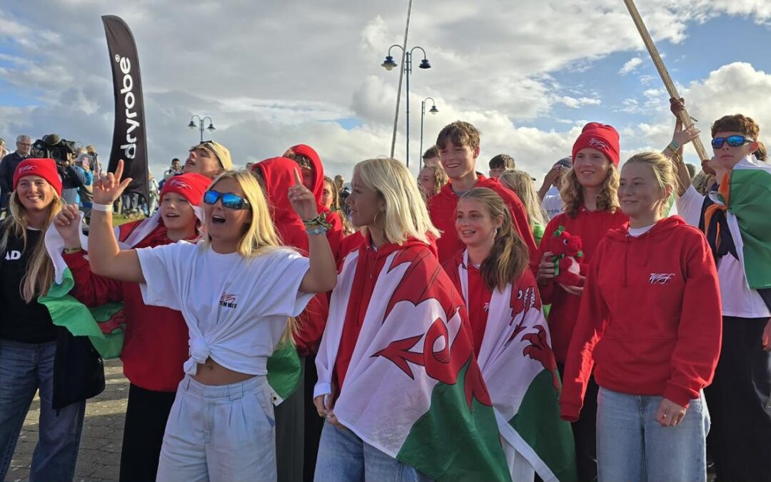 Josie Hawke and Team Wales at the Euro Juniors